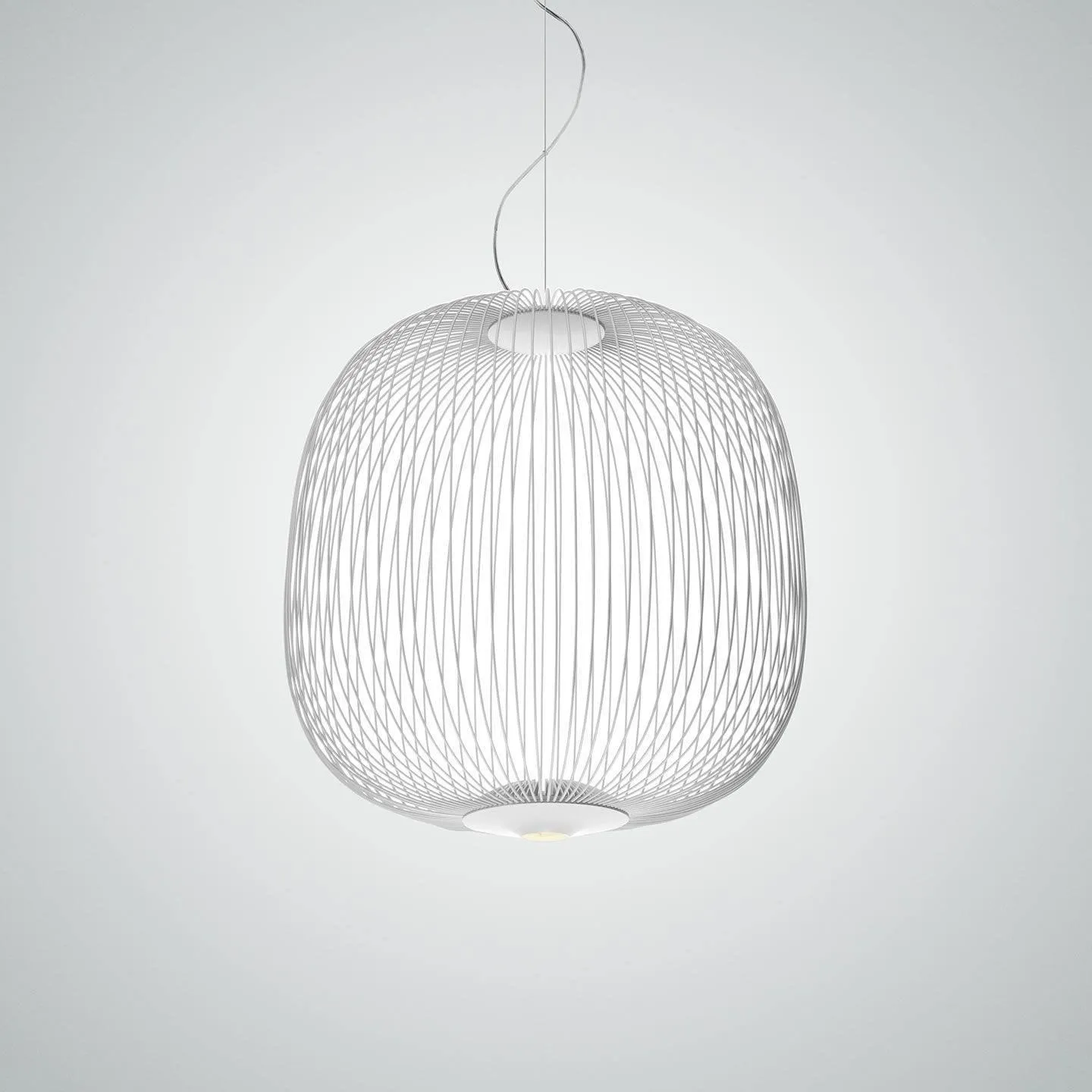 Lightweight Spokes Cage Pendant Lamp