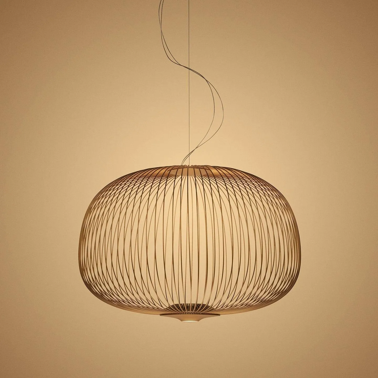 Lightweight Spokes Cage Pendant Lamp