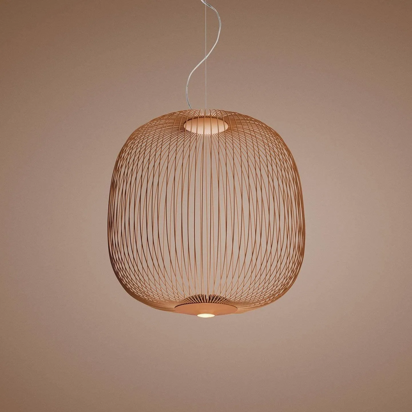 Lightweight Spokes Cage Pendant Lamp