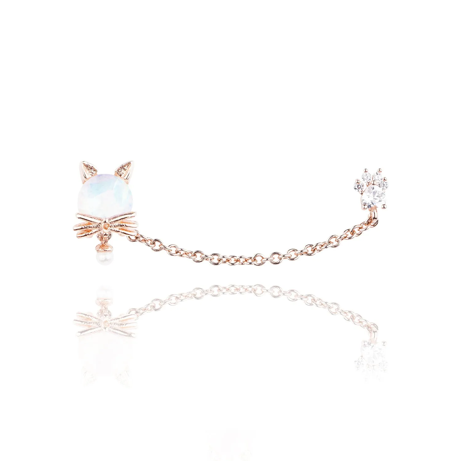 Lovely Cat Two Pin Earring