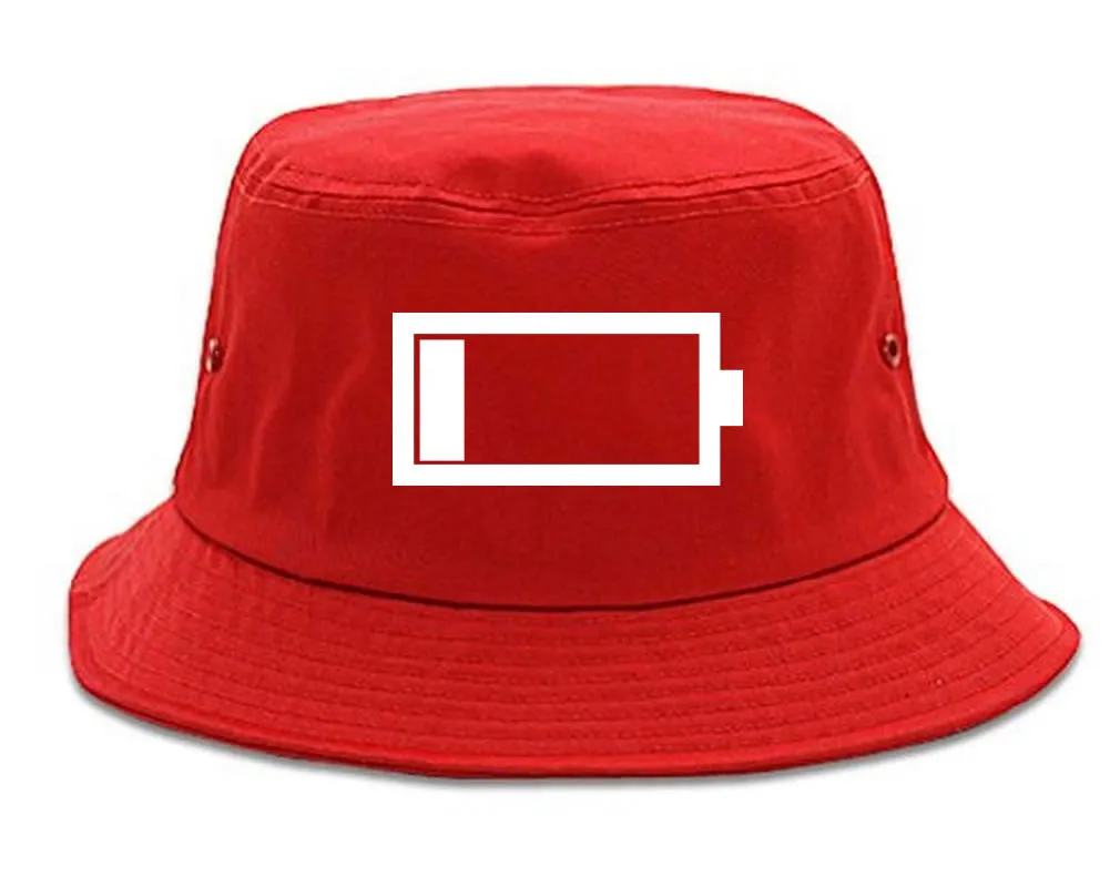 Low Battery Cell Phone Meme Bucket Hat Cap