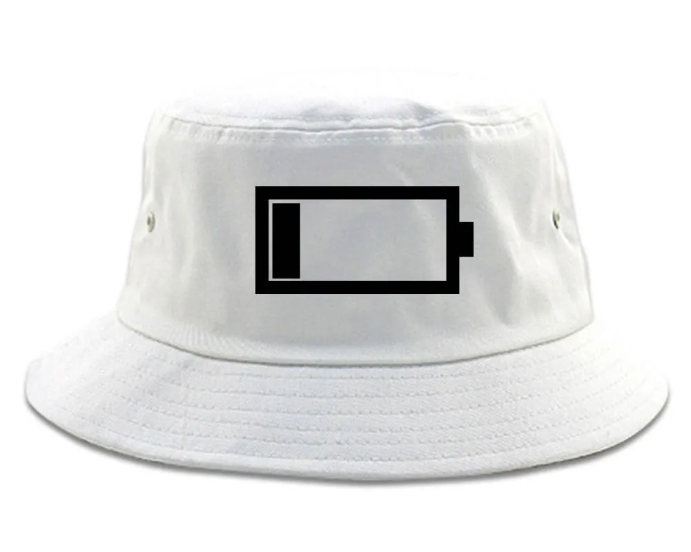 Low Battery Cell Phone Meme Bucket Hat Cap