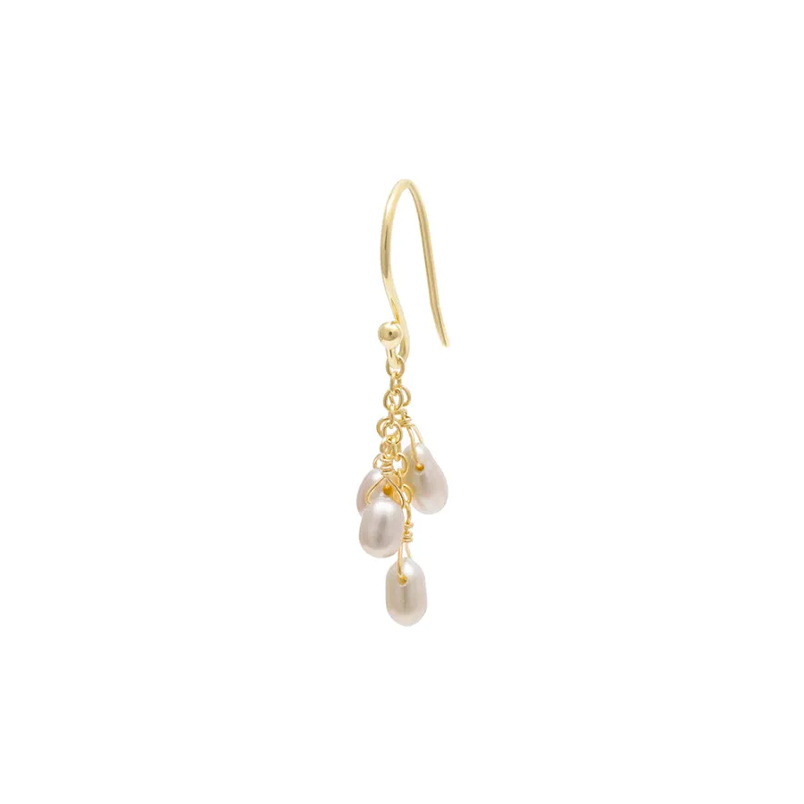 Luna' Cascading Pearl Earrings