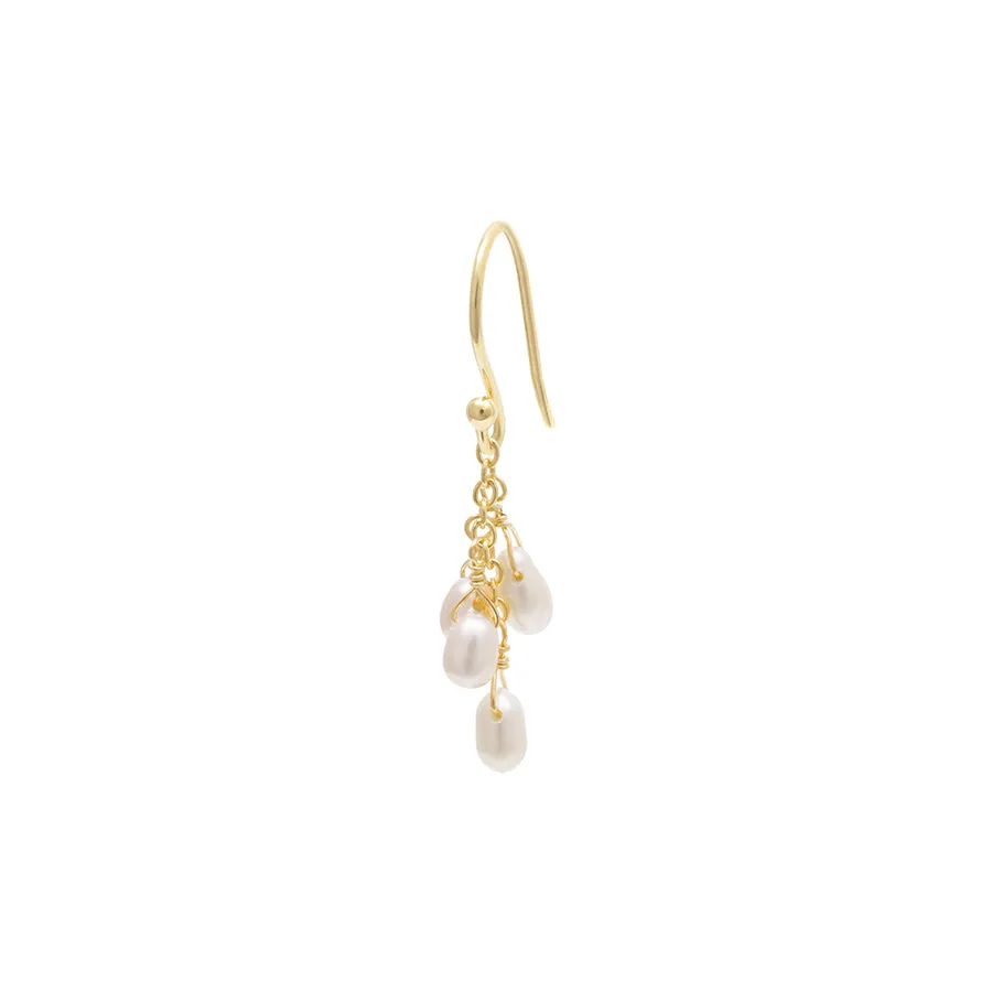 Luna' Cascading Pearl Earrings