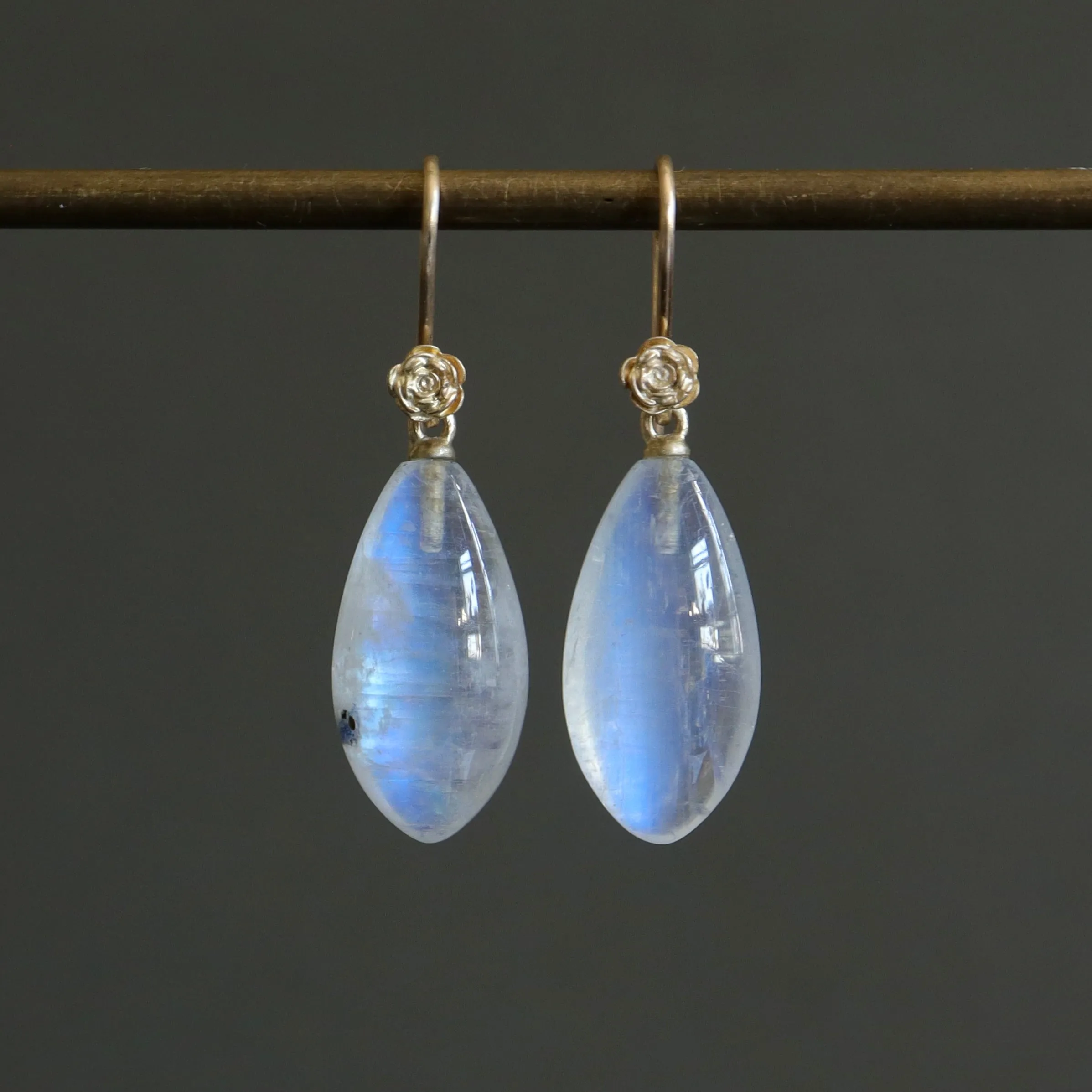 Lunar Glow Moonstone Garden Earrings