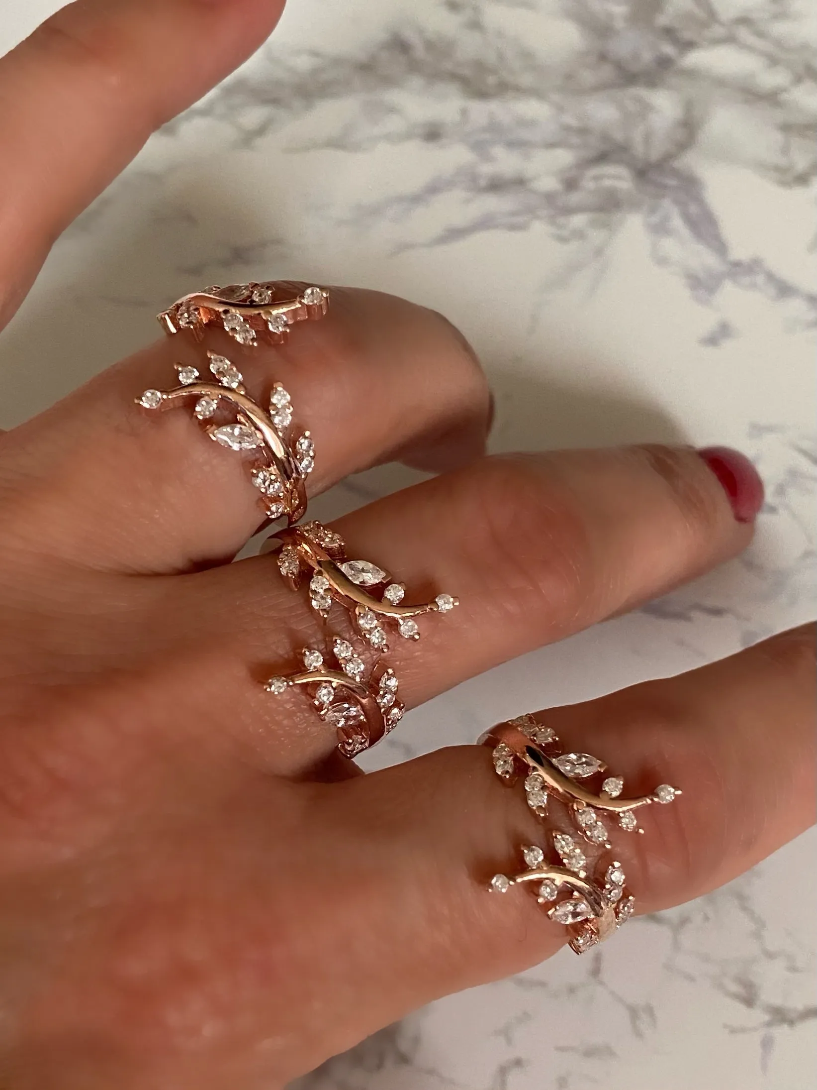 Lush Leaves Ring