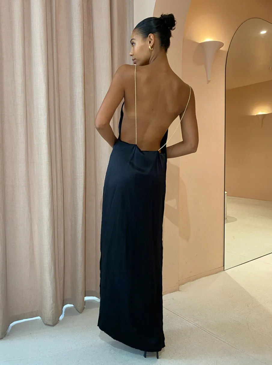 Magali Pascal Glam Maxi Dress in Black