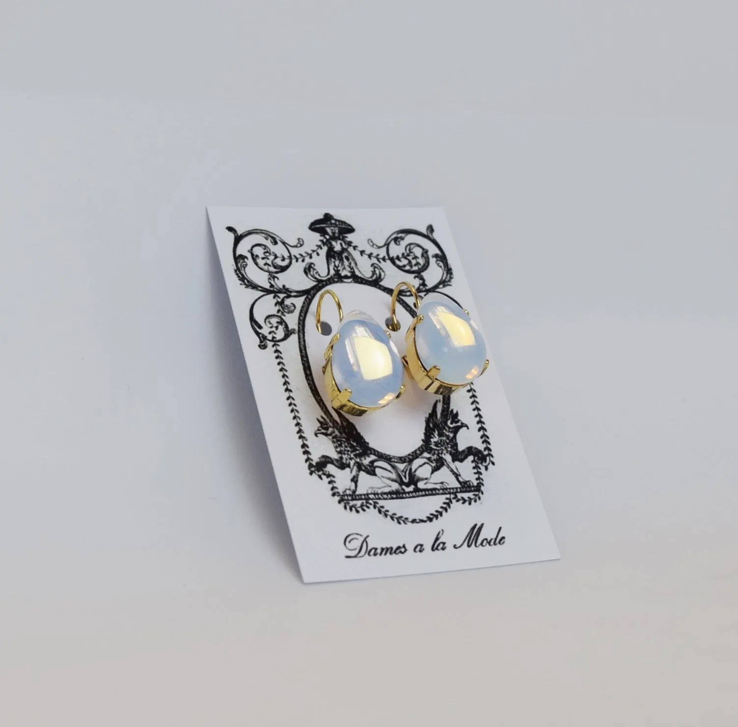 Moonstone Earrings - Large Teardop