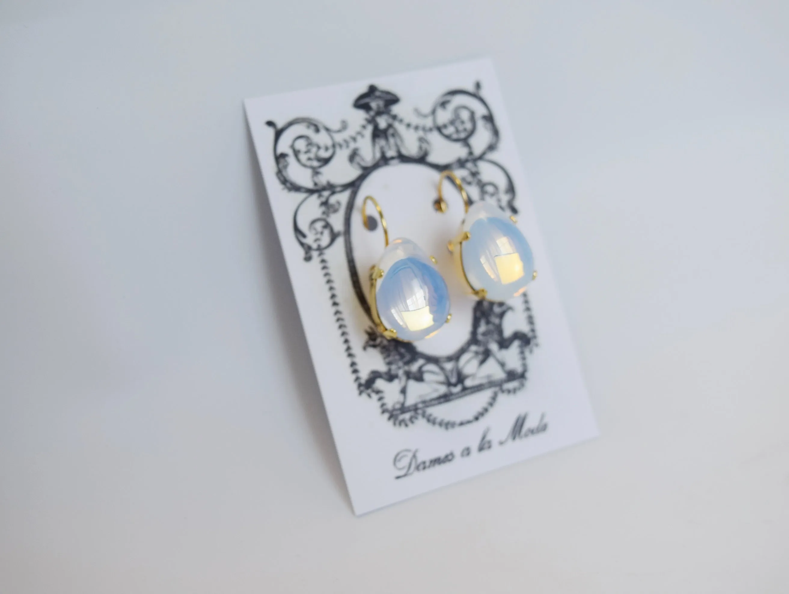 Moonstone Earrings - Large Teardop
