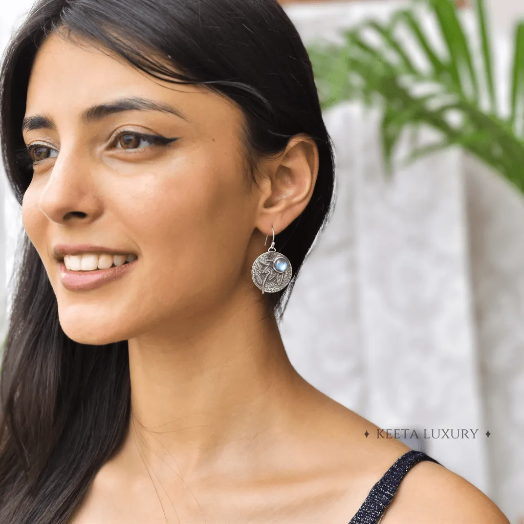 Mystic Forest - Moonstone Earrings