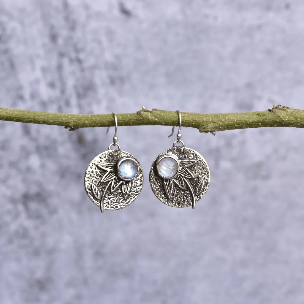Mystic Forest - Moonstone Earrings