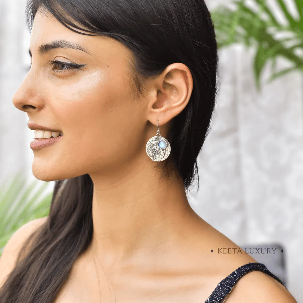 Mystic Forest - Moonstone Earrings