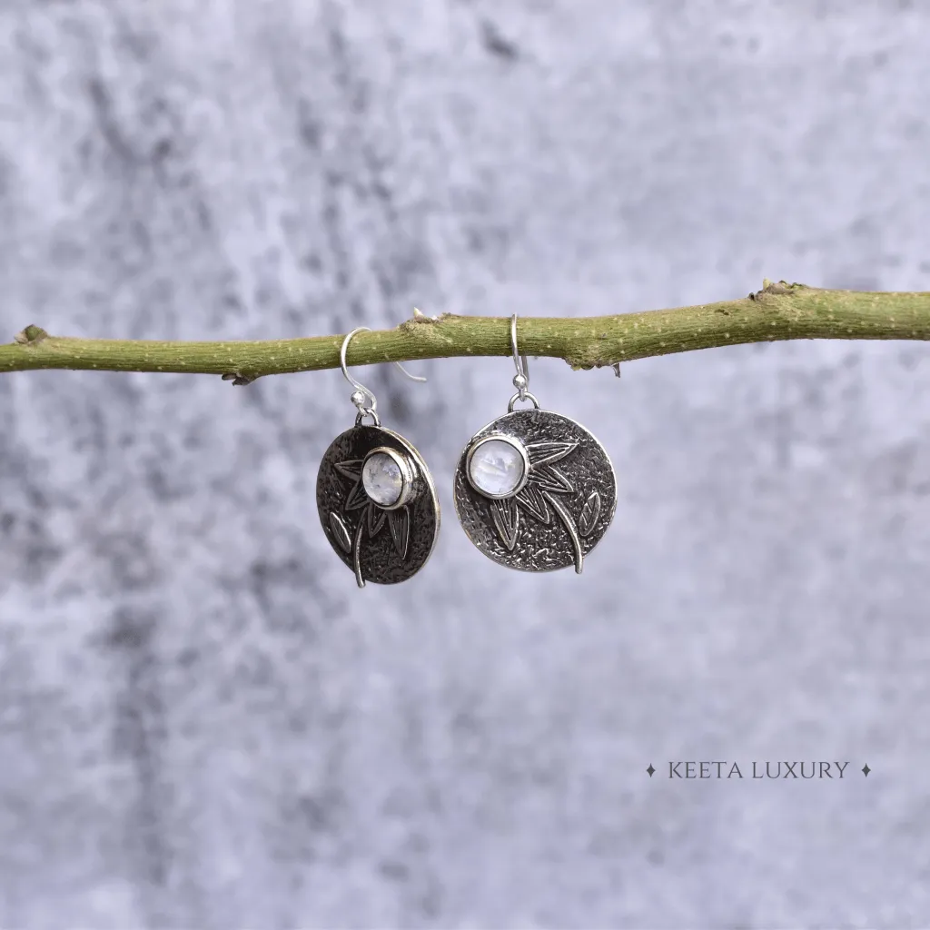 Mystic Forest - Moonstone Earrings