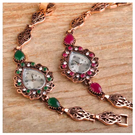 New Resin Water Drop Shaped Turkish Bracelets Quartz Watch Women