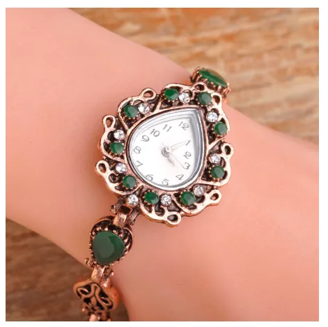 New Resin Water Drop Shaped Turkish Bracelets Quartz Watch Women