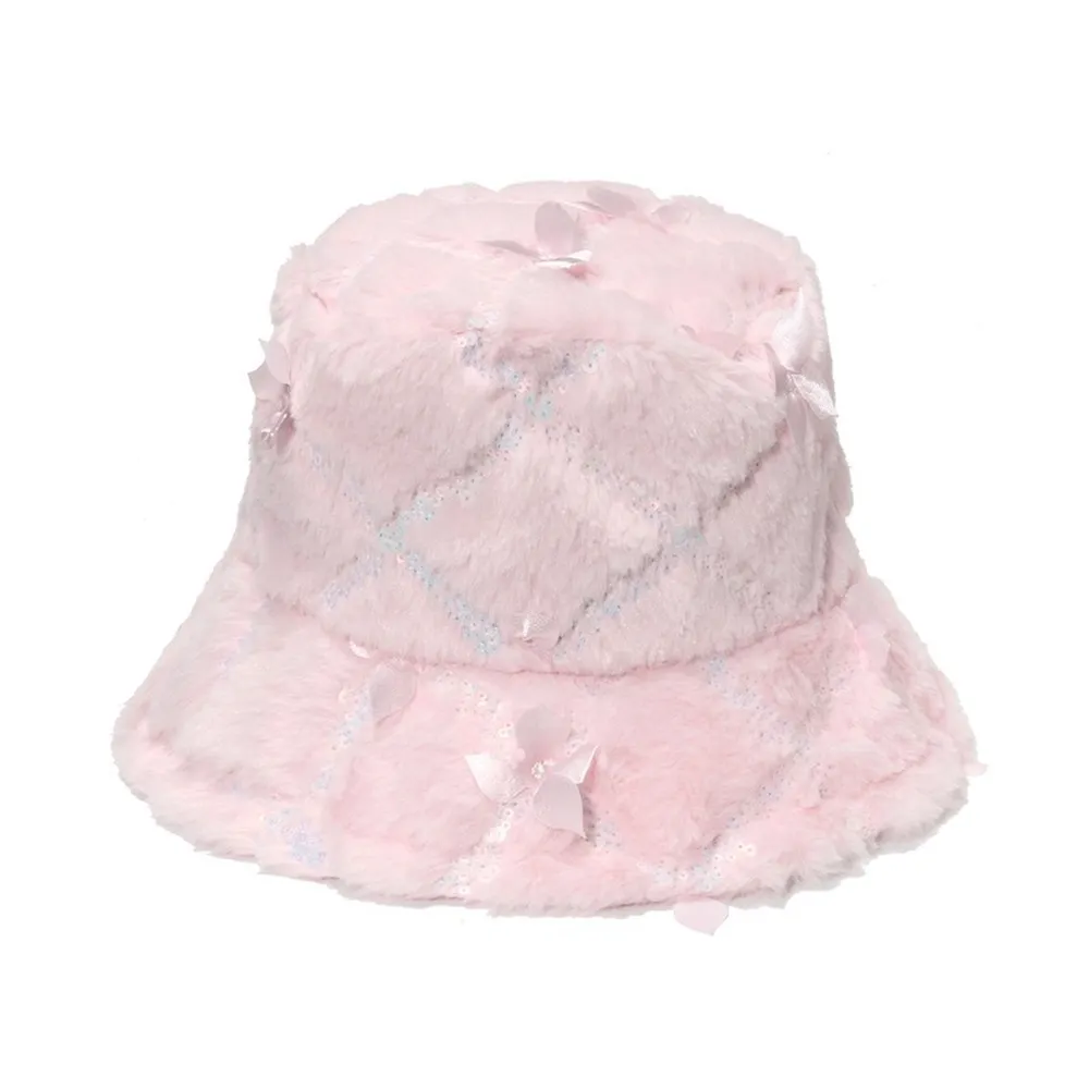 NEWBLOM Sequin Flower Embroidery Fisherman Hat
