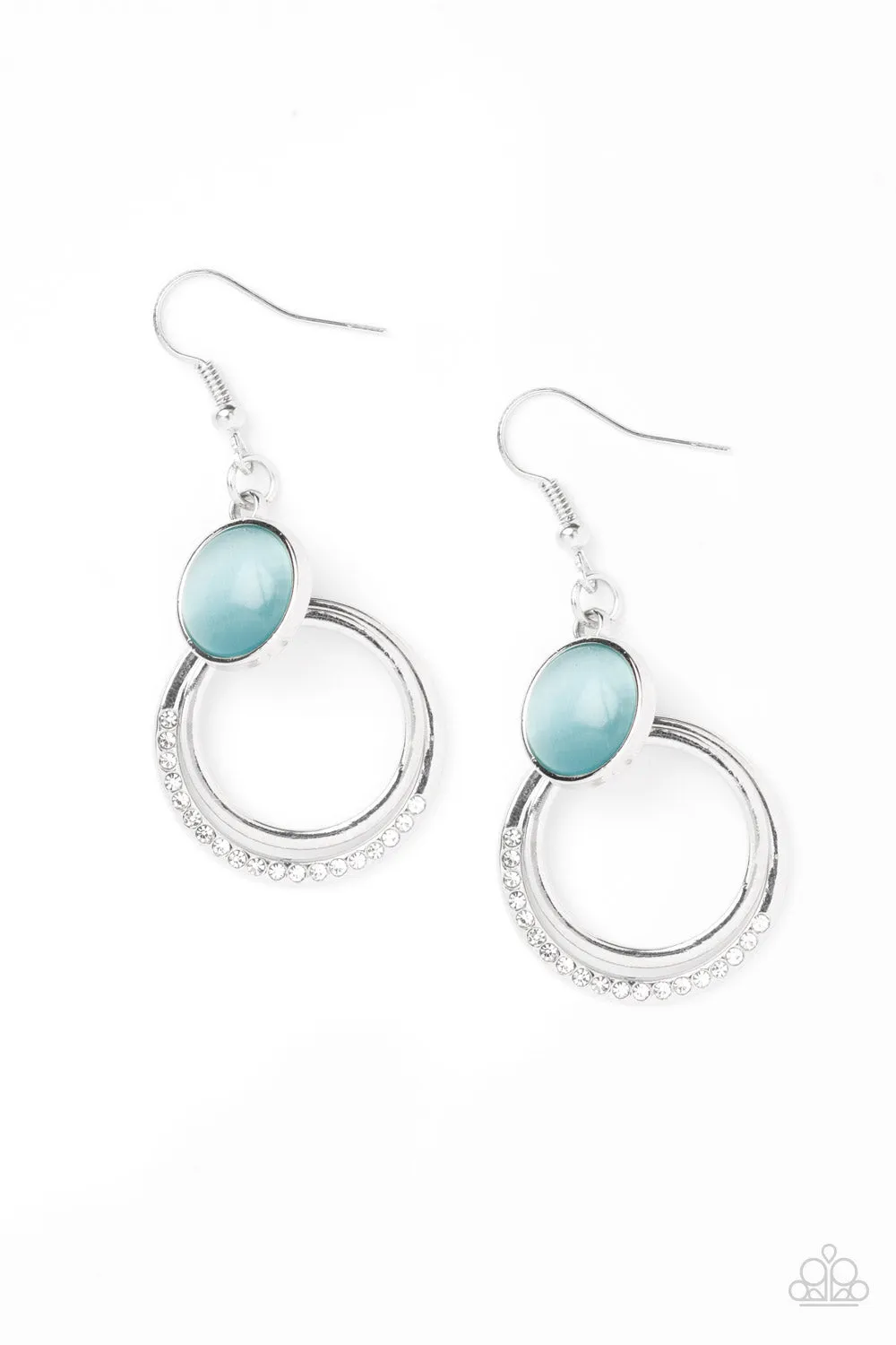 Open Door Jewelry - Dreamily Dreamland - Blue Earrings - Paparazzi Accessories