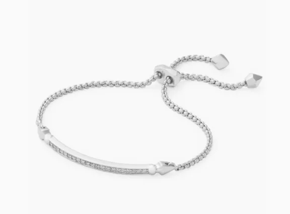 Ott Adjustable Chain Bracelet In Silver