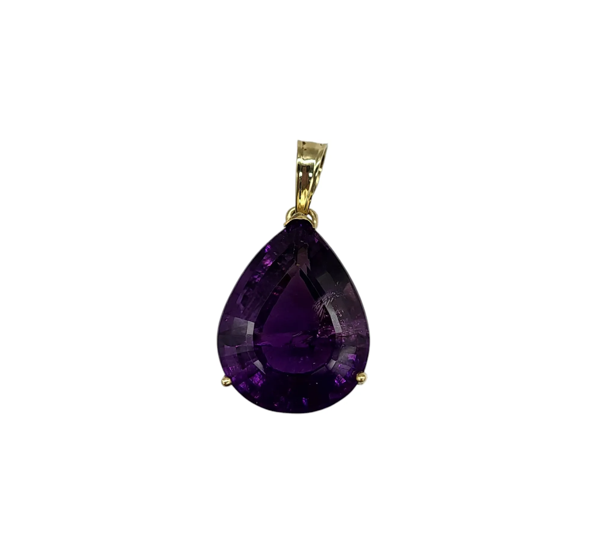 Pear-Shaped Amethyst Pendant