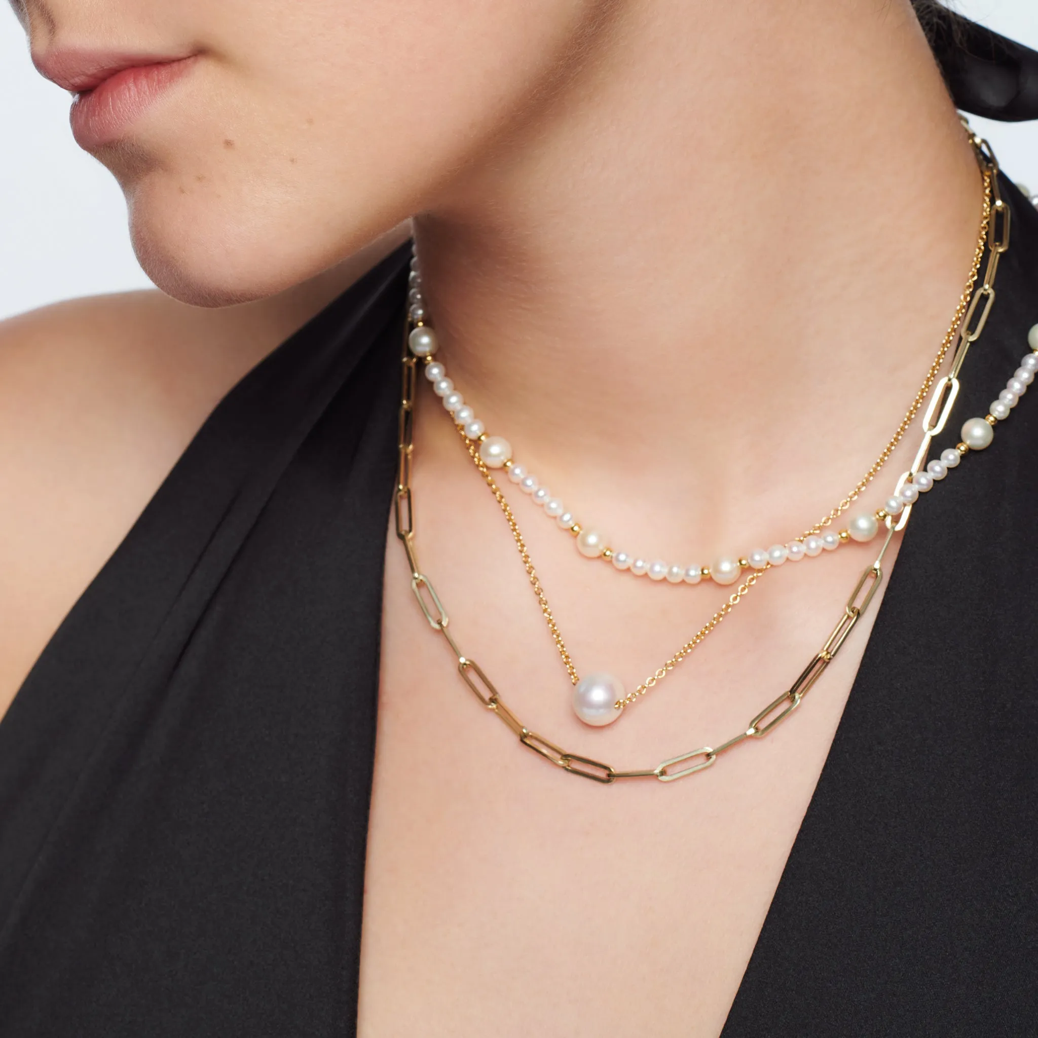 Pelota Necklace Yellow Gold - Aquamarine