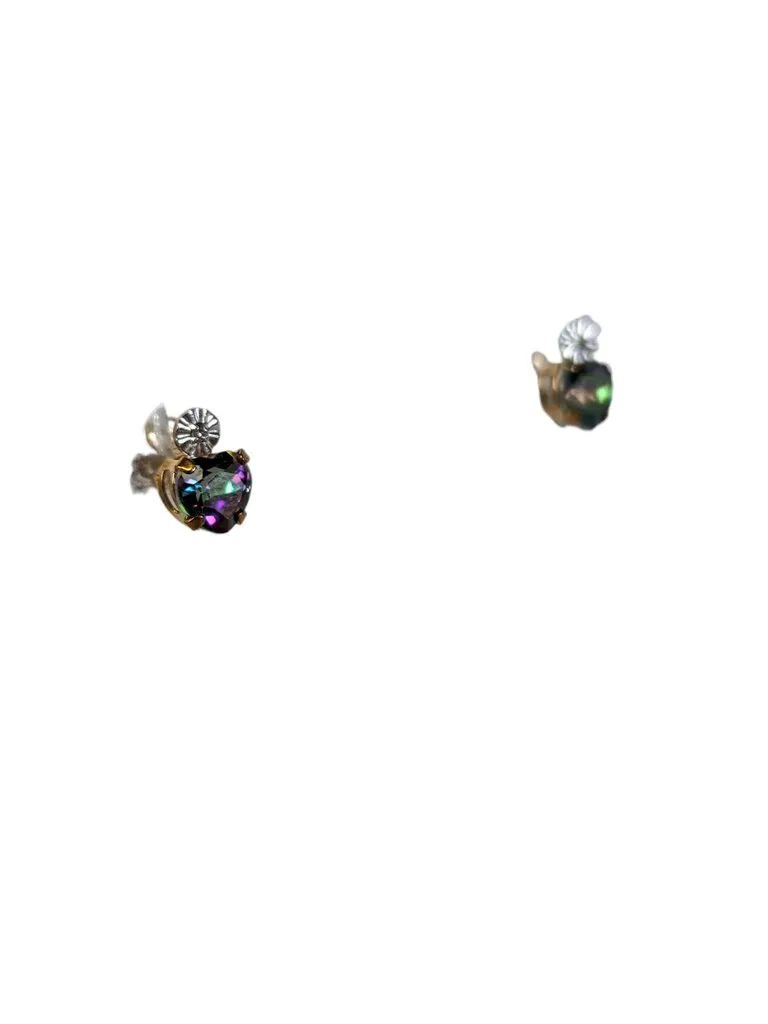 R 10k Gold Necklace Aquamarine Earring Set