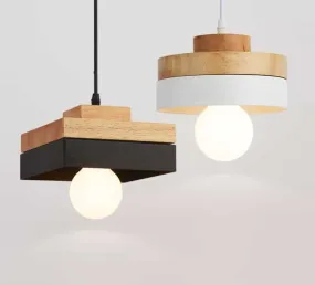 Ranusa Nordic Wood-top Pendant Lamp