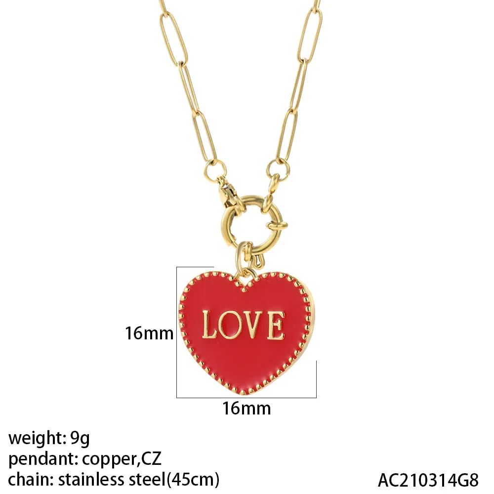 Red Heart Love Pendant Dream Catcher