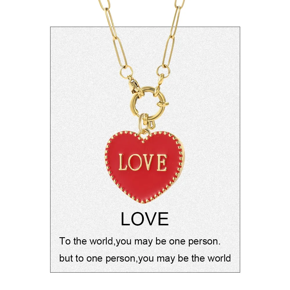 Red Heart Love Pendant Dream Catcher