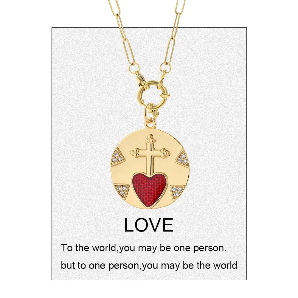 Red Heart Love Pendant Dream Catcher