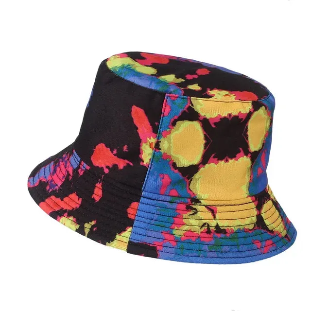 Reversible Bucket Hat Cotton Tie dye