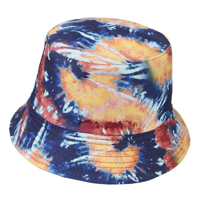 Reversible Bucket Hat Cotton Tie dye
