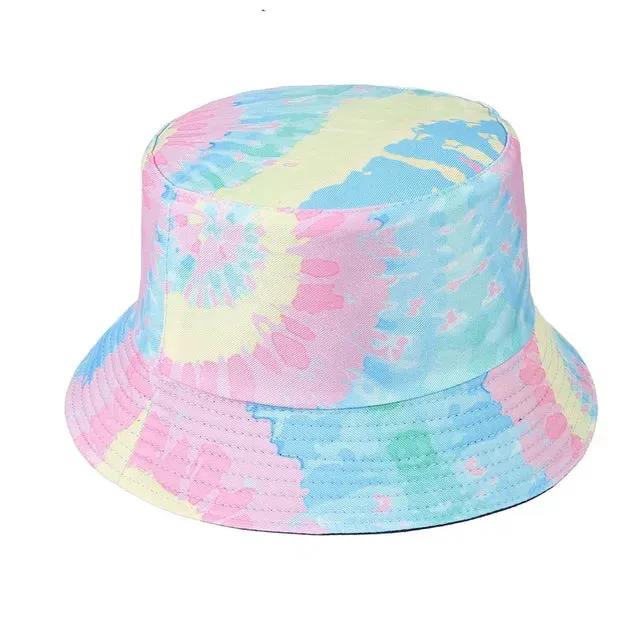 Reversible Bucket Hat Cotton Tie dye