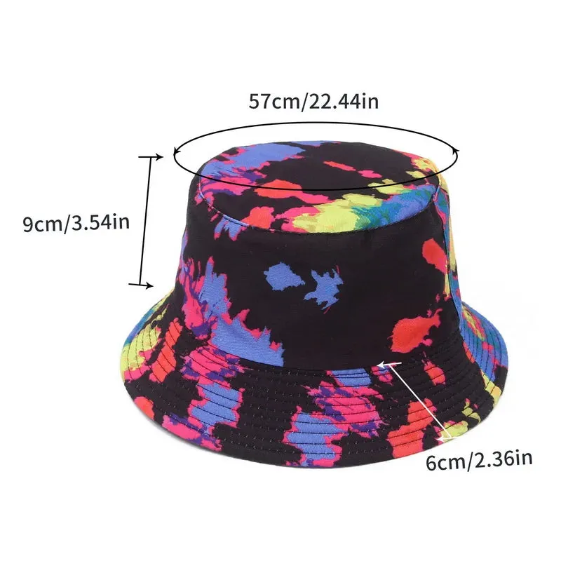 Reversible Bucket Hat Cotton Tie dye