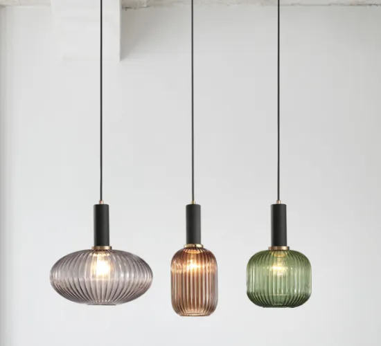 ÁSGEIRR Glass Perfume Bottle Pendant Light