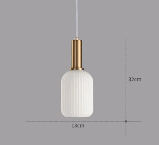 ÁSGEIRR Glass Perfume Bottle Pendant Light