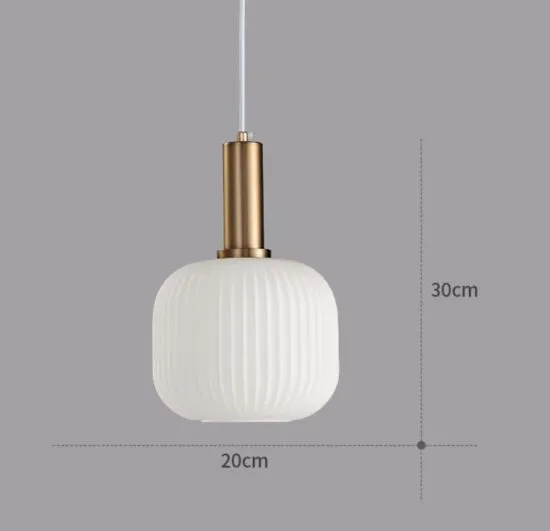 ÁSGEIRR Glass Perfume Bottle Pendant Light