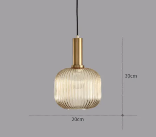 ÁSGEIRR Glass Perfume Bottle Pendant Light