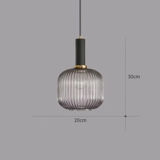 ÁSGEIRR Glass Perfume Bottle Pendant Light