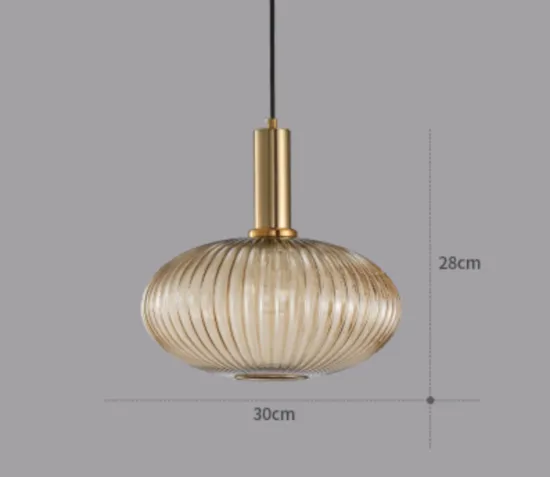 ÁSGEIRR Glass Perfume Bottle Pendant Light