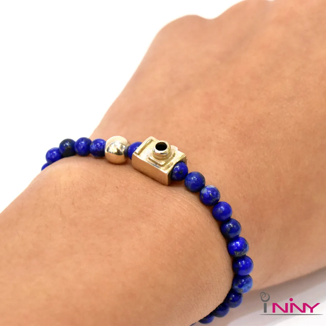 Shutter Lapis Lazuli Bracelet