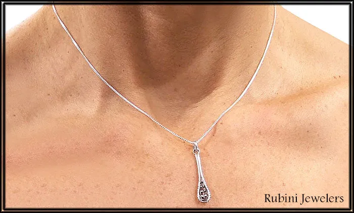 Small Lacrosse Stick Pendant