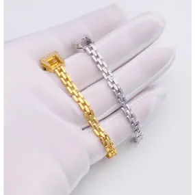 Soft Chain Snake Bracelet: Adjustable Length & Unique Horseshoe Design