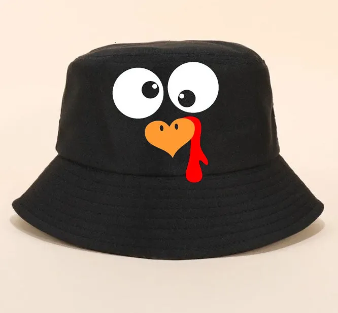 Thanksgiving Turkey Bucket Hat, Vacation Hat, Themed Bucket Hat , Personalized hat
