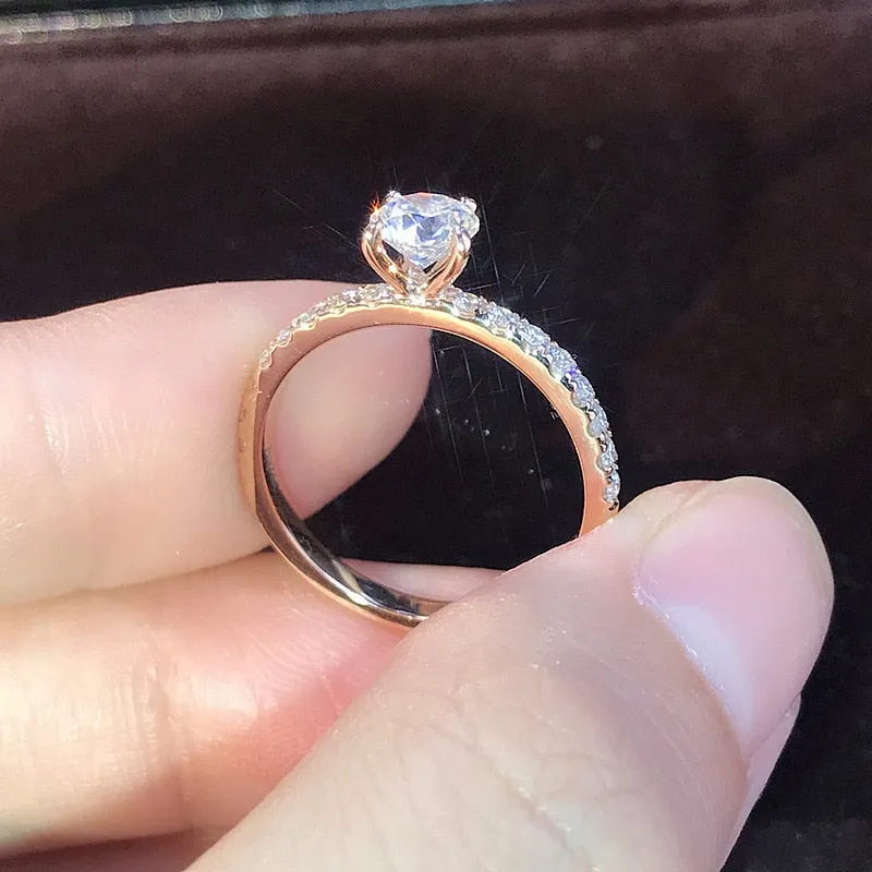 Trendy Claws Crystal Zircon Engagement Rings