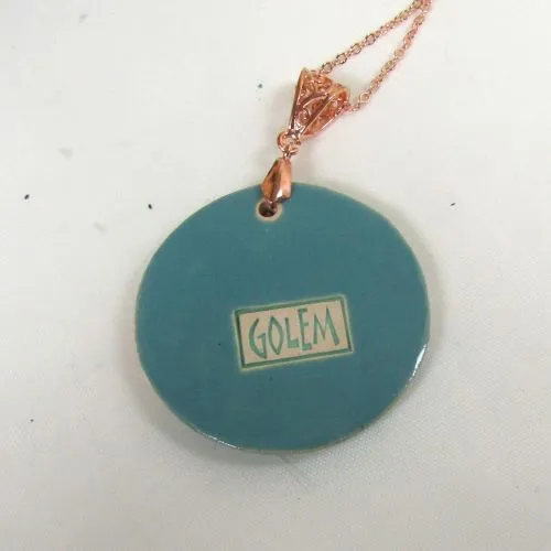 Turquoise Floral Artisan Bead Pendant Necklace