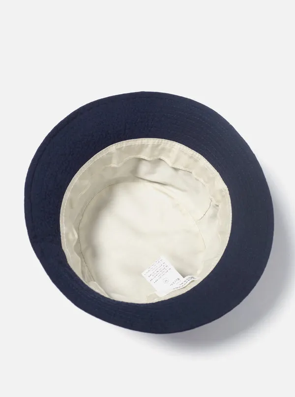 Universal Works Bucket Hat - Merida Seersucker Navy