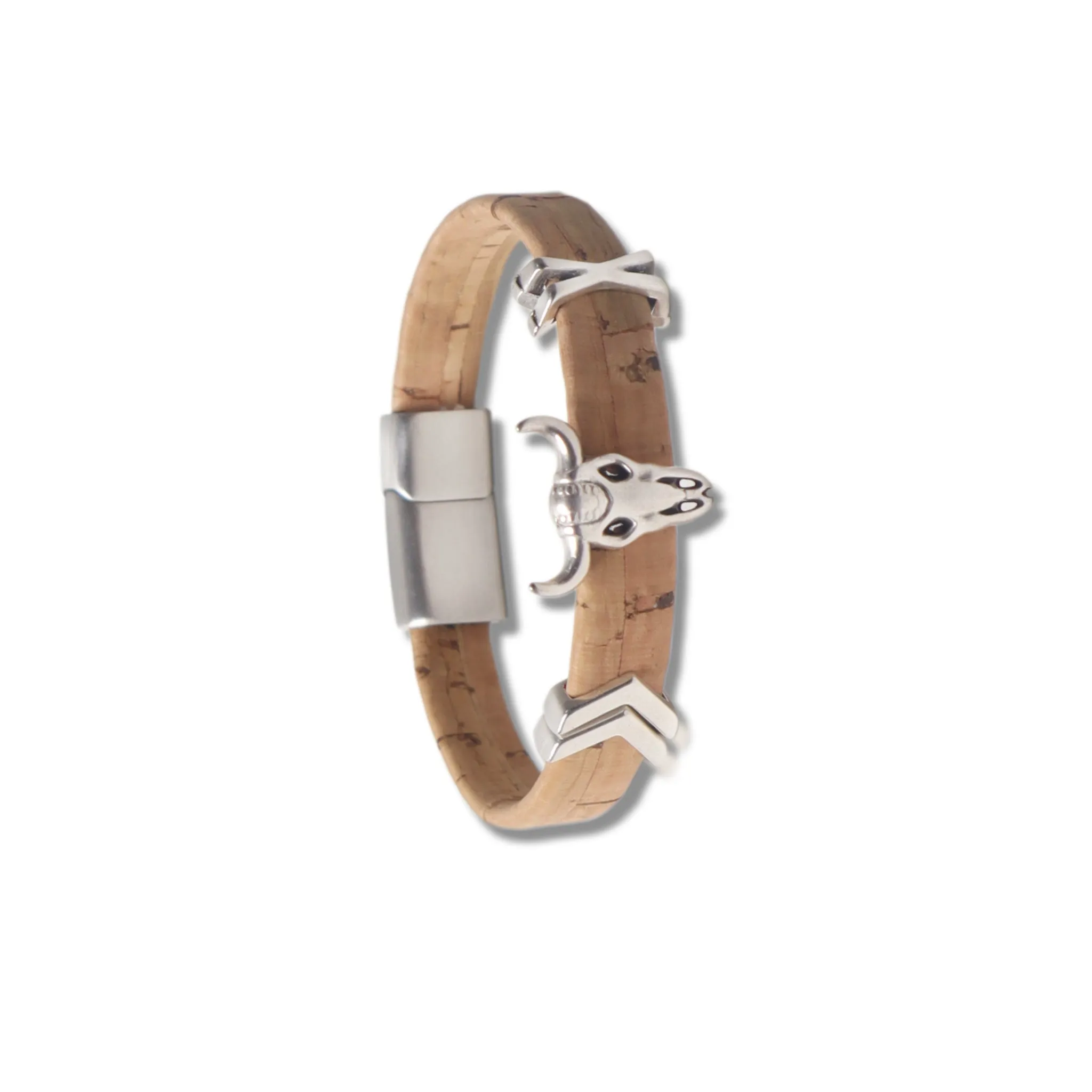 Vegan Cork Wilde Beast Mens Bracelet