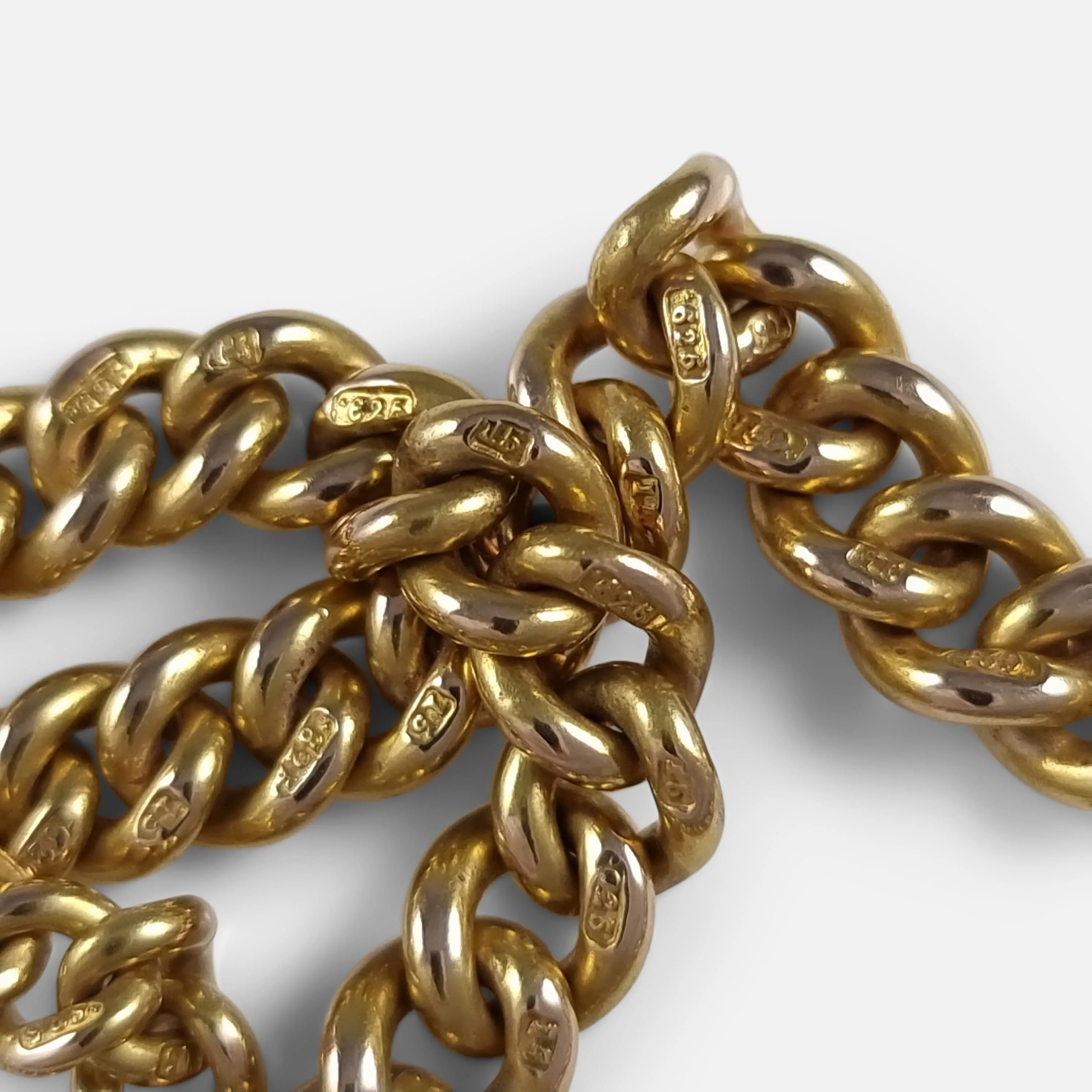 Victorian 15ct Yellow Gold Albert Watch Chain - 1868