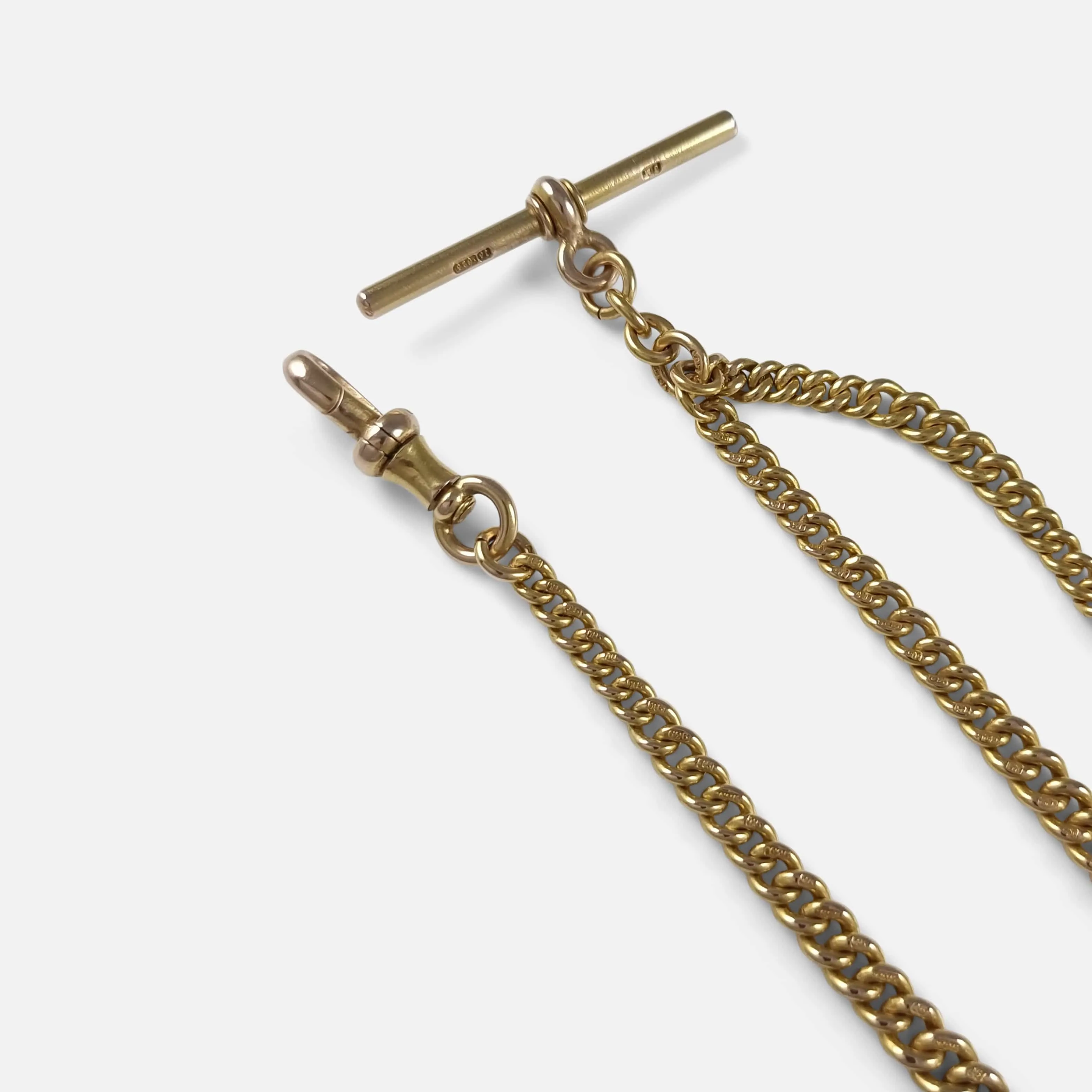 Victorian 15ct Yellow Gold Albert Watch Chain - 1868