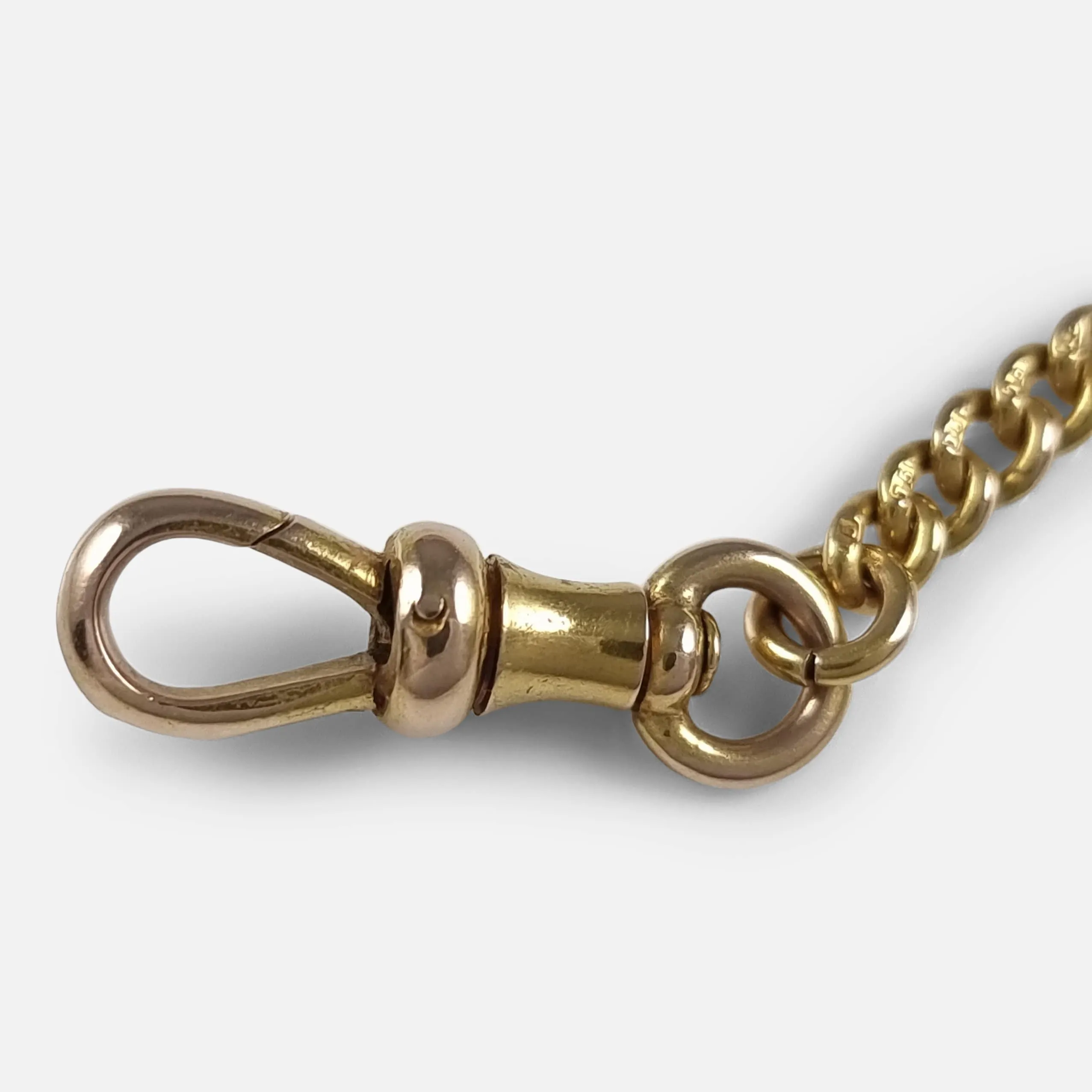 Victorian 15ct Yellow Gold Albert Watch Chain - 1868